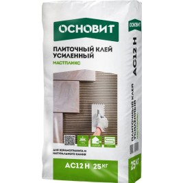 Клей для керамогранита и камня усиленный ОСНОВИТ МАСТПЛИКС АС12 Н С1Т 25кг (60меш/пал)