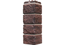 Угол Grand Line Колотый камень Design Plus кофе с темно-бежевым швом