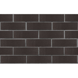 Клинкер фасадный чёрный глянцевый 