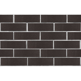 Клинкер фасадный чёрный глянцевый 