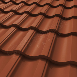 Металлочерепица Garda CORUNDUM50® матовый RAL 8004 0.50