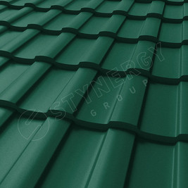 Металлочерепица Stella CORUNDUM50® матовый RAL 6005 0.50