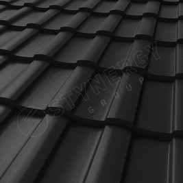 Металлочерепица Stella PURRUS® матовый RAL 9005 0.50