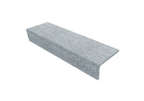 Ступень, рисунок «Состаренный габбро», противоскользящая, серая, 1210х380х190