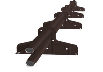 Снегозадержатель трубчатый овальный RR 32 3м GL Стандарт Т4 d 40х20