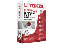 Клей для керамогранита и плитки LITOKOL ULTRAPLUS K17 фиброармировованный С1 Т 5кг