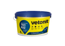 Гидроизоляционная готовая полимерная мастика Vetonit tec 822 розовая 8 кг