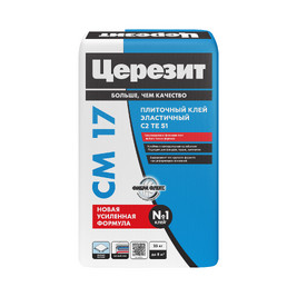 Клей для керамогранита и плитки ЦЕРЕЗИТ СМ17 С2 ТЕ S1 25кг (48под)