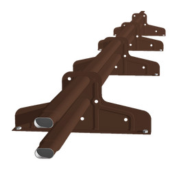 Снегозадержатель трубчатый овальный RAL 8017 3м LumiEste