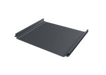 Кликфальц Pro Grand Line 0,45 PE с пленкой на замках RAL 7024 мокрый асфальт