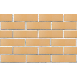 Кирпич керамический лицевой одинарный М-175 Пшеничный (ЛСР)  480шт/под