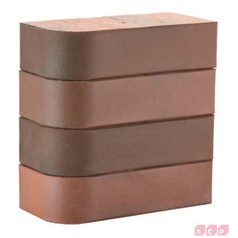 Кирпич лицевой полнотелый Красный флэш R-60 радиусный М-400 F-50_Б (256шт/под)