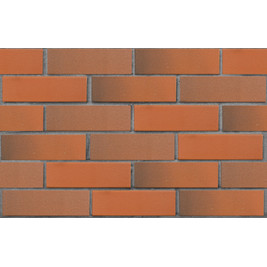 Кирпич лицевой полнотелый Красный флэш R-60 радиусный М-400 F-50_Б (256шт/под)