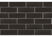 Клинкер фасадный чёрный матовый 