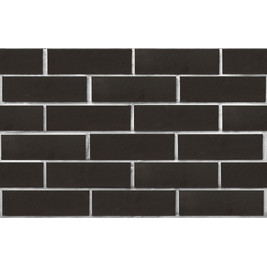 Клинкер фасадный чёрный матовый 
