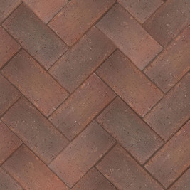 Клинкер тротуарный красный флэш 