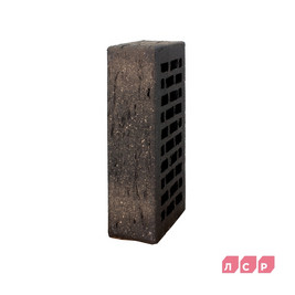 Кирпич керамический лицевой одинарный М-175 Графитовый рустик с посыпкой (ЛСР) 480шт/под