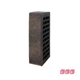 Кирпич керамический лицевой одинарный М-175 Графитовый гладкий с посыпкой (ЛСР) 480шт/под