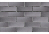 Клинкер фасадный серый с серебром 