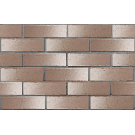 Клинкер фасадный коричневый с белым 
