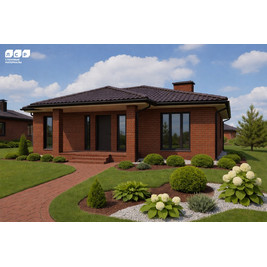 Кирпич керамический лицевой одинарный М-175 Темно-красный гладкий (ЛСР) 420шт/под (7560шт/маш)