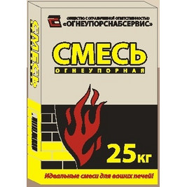 Смесь огнеупорно-кладочная (25кг) 48 меш/поддон