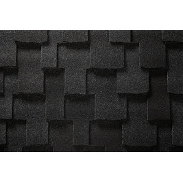 Гибкая черепица Ruflex PARAMOUNT Тёмная Ночь 2,45 м2/упак