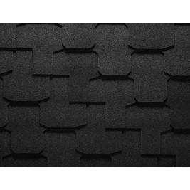 Гибкая черепица Ruflex Runa Excellent Тёмная ночь 3 м2/упак