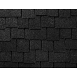 Гибкая черепица Ruflex Dranka Тёмная ночь 2,8 м2/упак