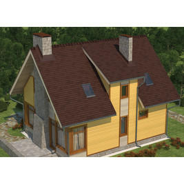 Гибкая черепица Ruflex Tab Темный шоколад 3 м2/упак