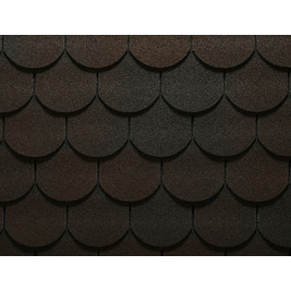 Гибкая черепица Ruflex Ornami Тёмный шоколад 3 м2/упак