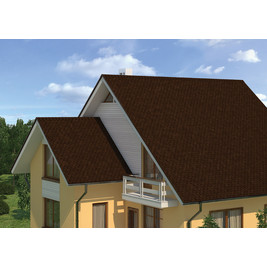 Гибкая черепица Ruflex Ornami Тёмный шоколад 3 м2/упак