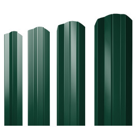 Штакетник М-обр. 1,5м  RAL 6005 фигурный 0,4