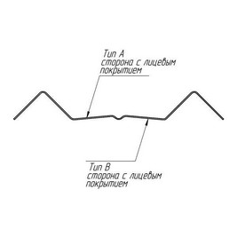 Штакетник М-обр. 1,8м  RAL 8017/8017 фигурный 0,45