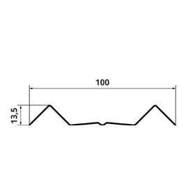 Штакетник М-обр. 1,5 м RAL 3011 (скл.запас)