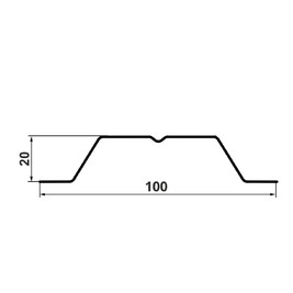 Штакетник П-обр. 1м  RAL 3005 (скл.запас)
