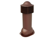 Труба вентиляционная для металлочерепицы утепленная Viotto 110 H=550 мм RAL 8017