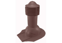 Труба вентиляционная для мягкой кровли при монтаже утепленная Viotto 110 H=550 мм RAL 8017