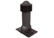 Труба вентиляционная с универсальным проходным элементом утепленная Viotto 150 H=650 мм RAL 8019