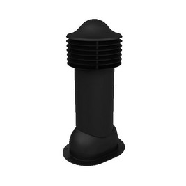 Труба вентиляционная для готовой мягкой и фальцевой кровли утепленная Viotto 110 H=550 мм RAL 9005