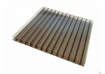 Поликарбонат сотовый бронза 10мм*2100*12000 Казанский