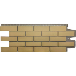Фасадная панель Grand Line Клинкерный кирпич Дизайн Плюс солома с темно-бежевым швом
