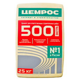 Евро цемент ПЦ 500Д0 25кг (70 меш/под)