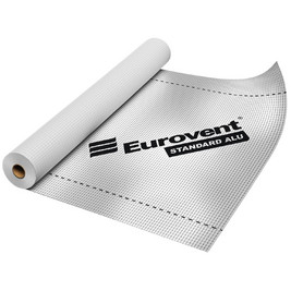 Пароизоляционная кровельная пленка из полимерной ткани Standard 110 ALU EUROVENT 75м2