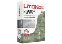 Шпаклевка полимерная финишная белая LITOKOL LITOFINISH FINE EVO 20кг (54 шт/под)